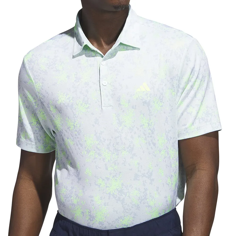 adidas Burst Jacquard Polo Shirt - Lucid Lemon