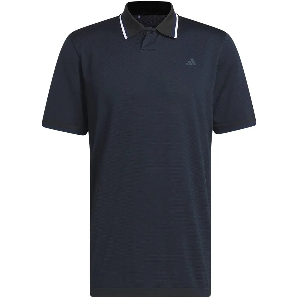 adidas Primeknit Polo Shirt - Black/Collegiate Navy