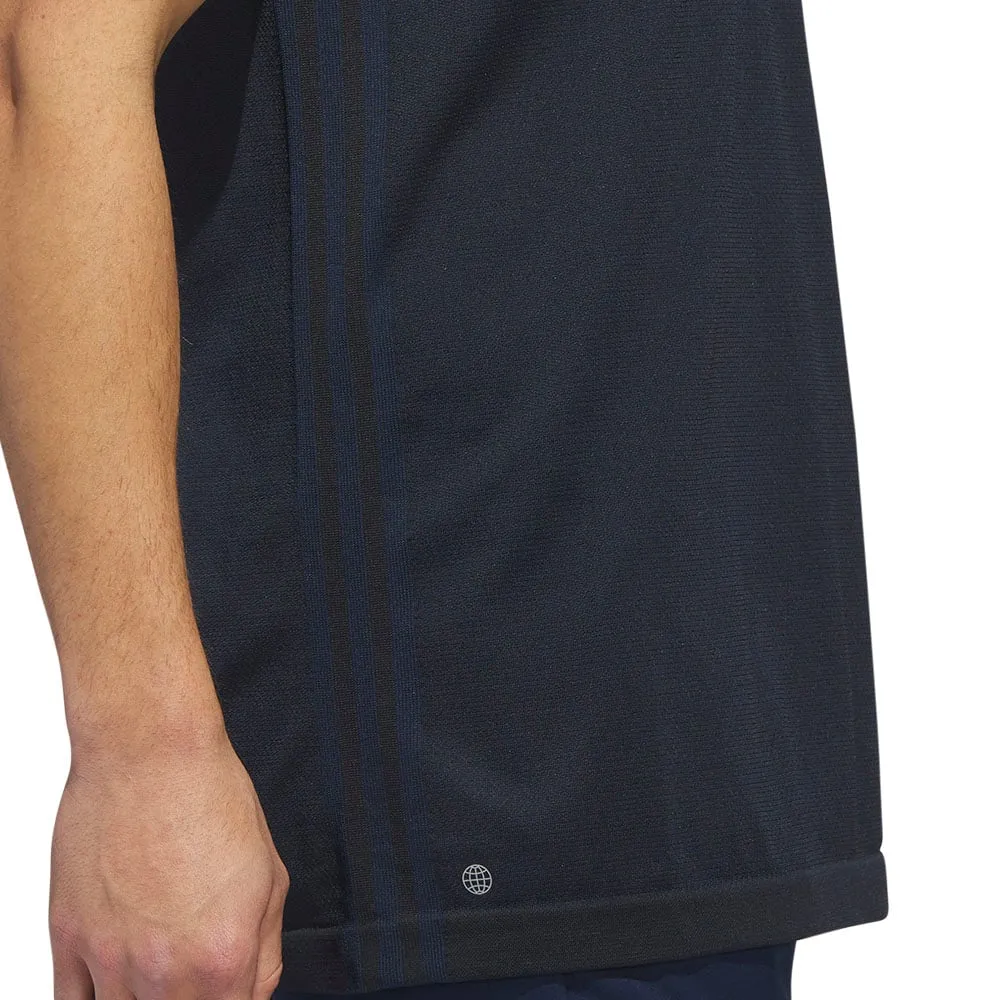 adidas Primeknit Polo Shirt - Black/Collegiate Navy