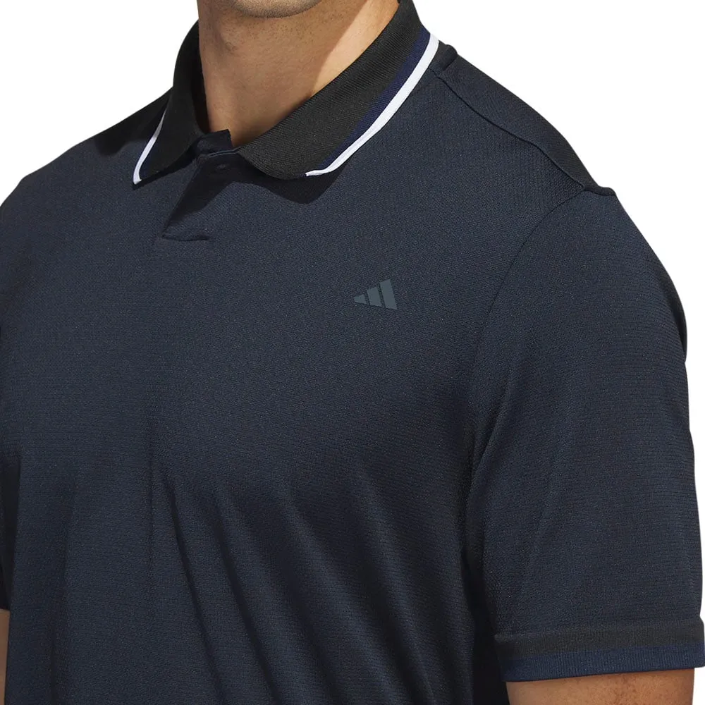 adidas Primeknit Polo Shirt - Black/Collegiate Navy