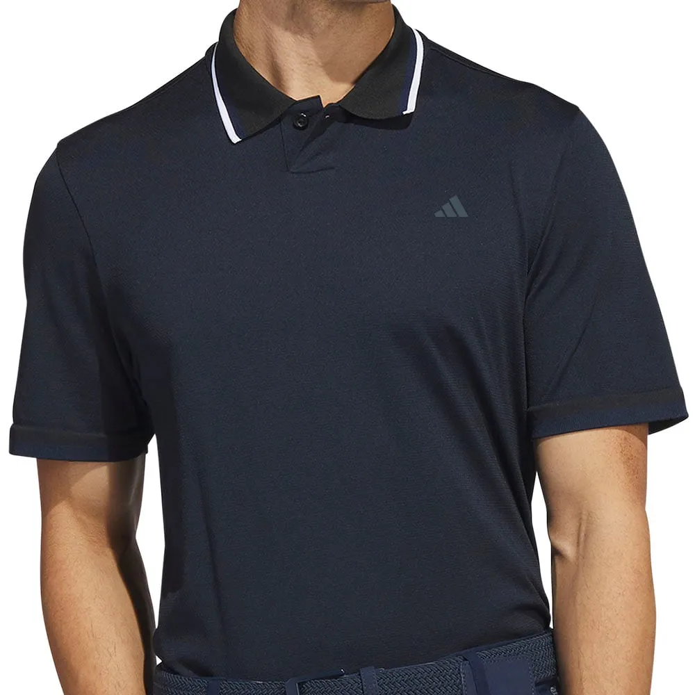 adidas Primeknit Polo Shirt - Black/Collegiate Navy