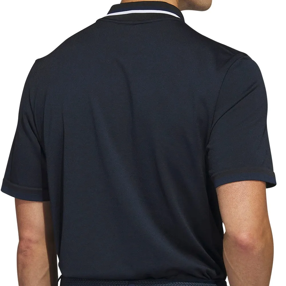 adidas Primeknit Polo Shirt - Black/Collegiate Navy