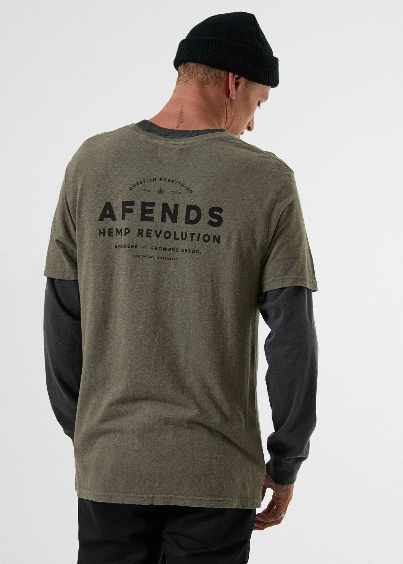 Afends Mens Association - Hemp Standard Fit Tee