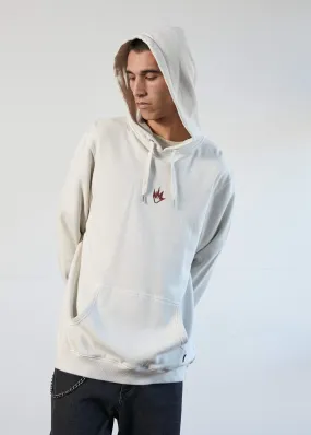 Afends Mens Flame - Pull On Hood - Moonbeam