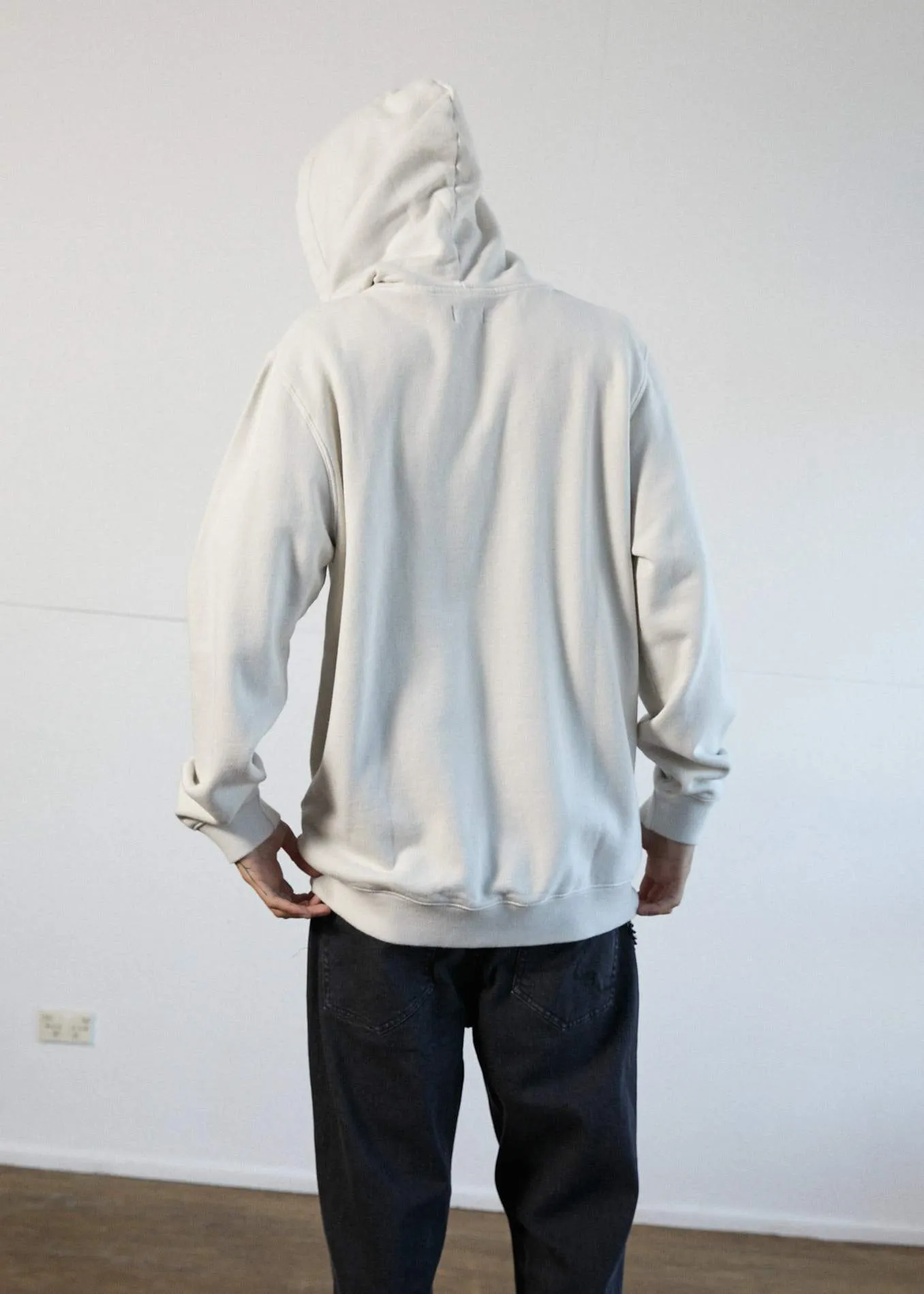 Afends Mens Flame - Pull On Hood - Moonbeam