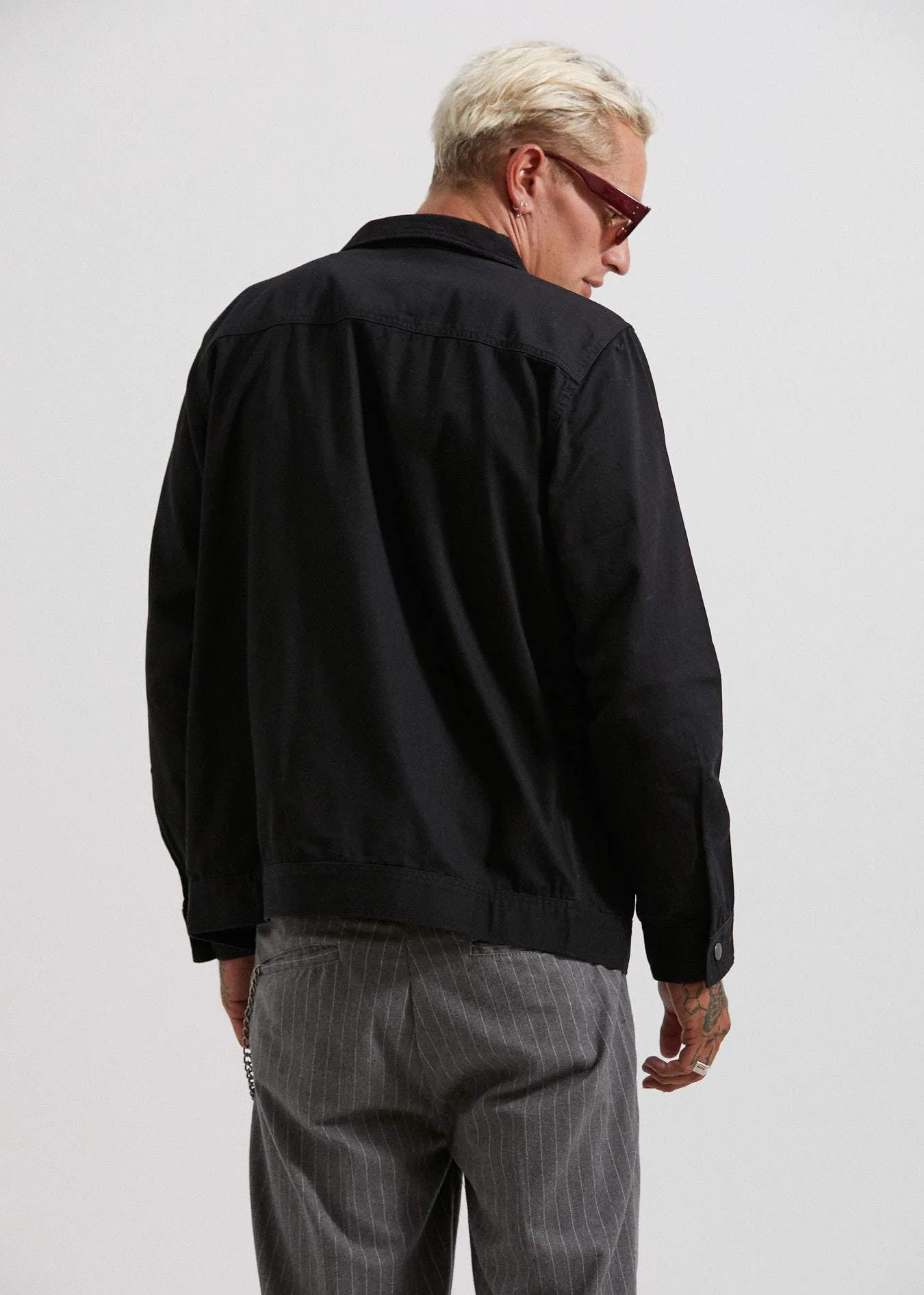 Afends Mens Mass - Coach Jacket - Black