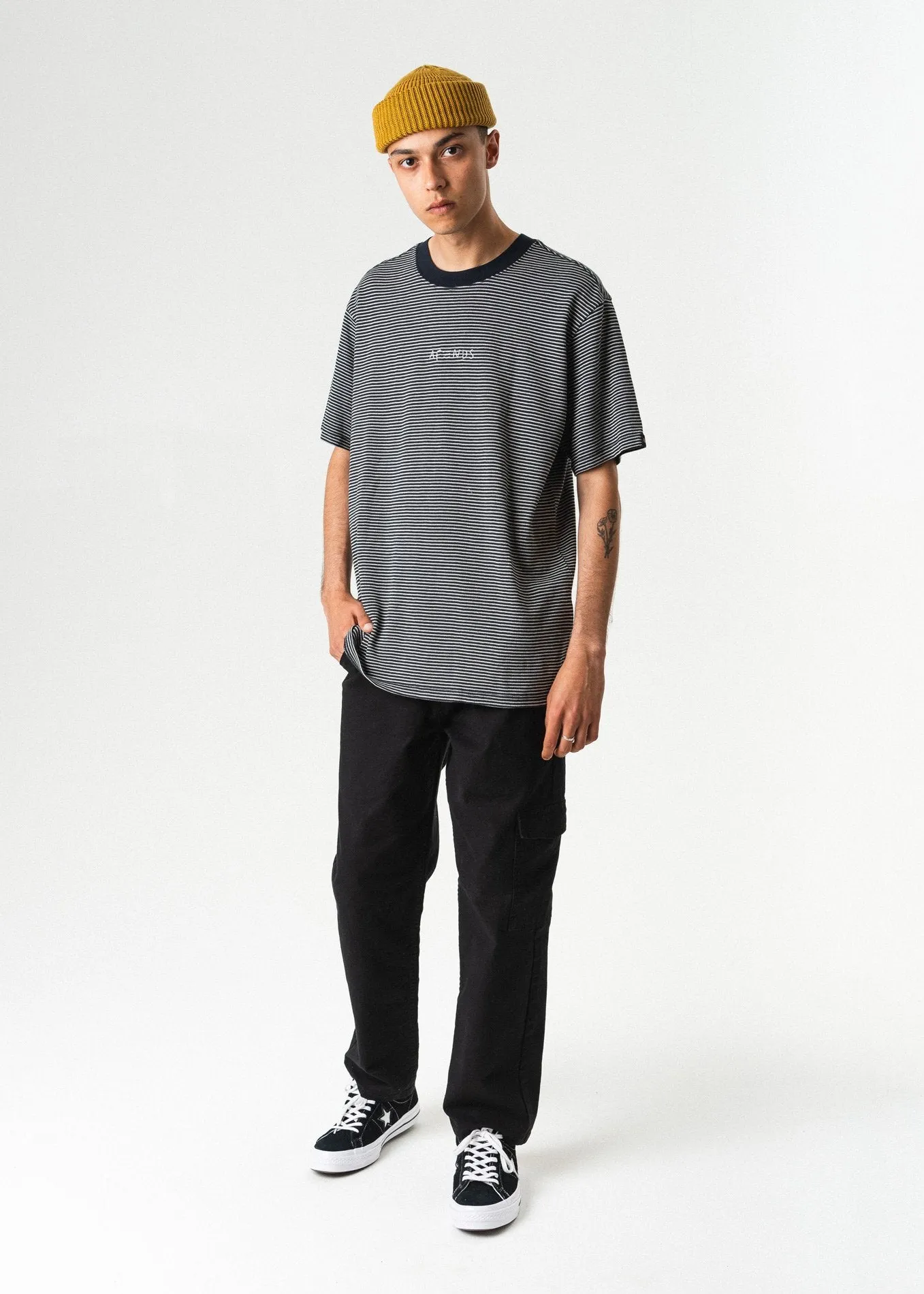 Afends Mens Virtual World - Hemp Retro Fit Tee