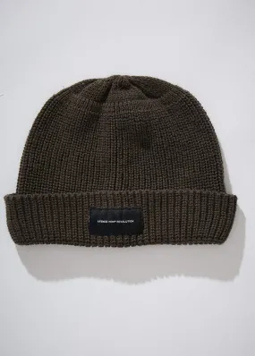 Afends Unisex Minimal - Hemp Wharfie Beanie - Dark Olive