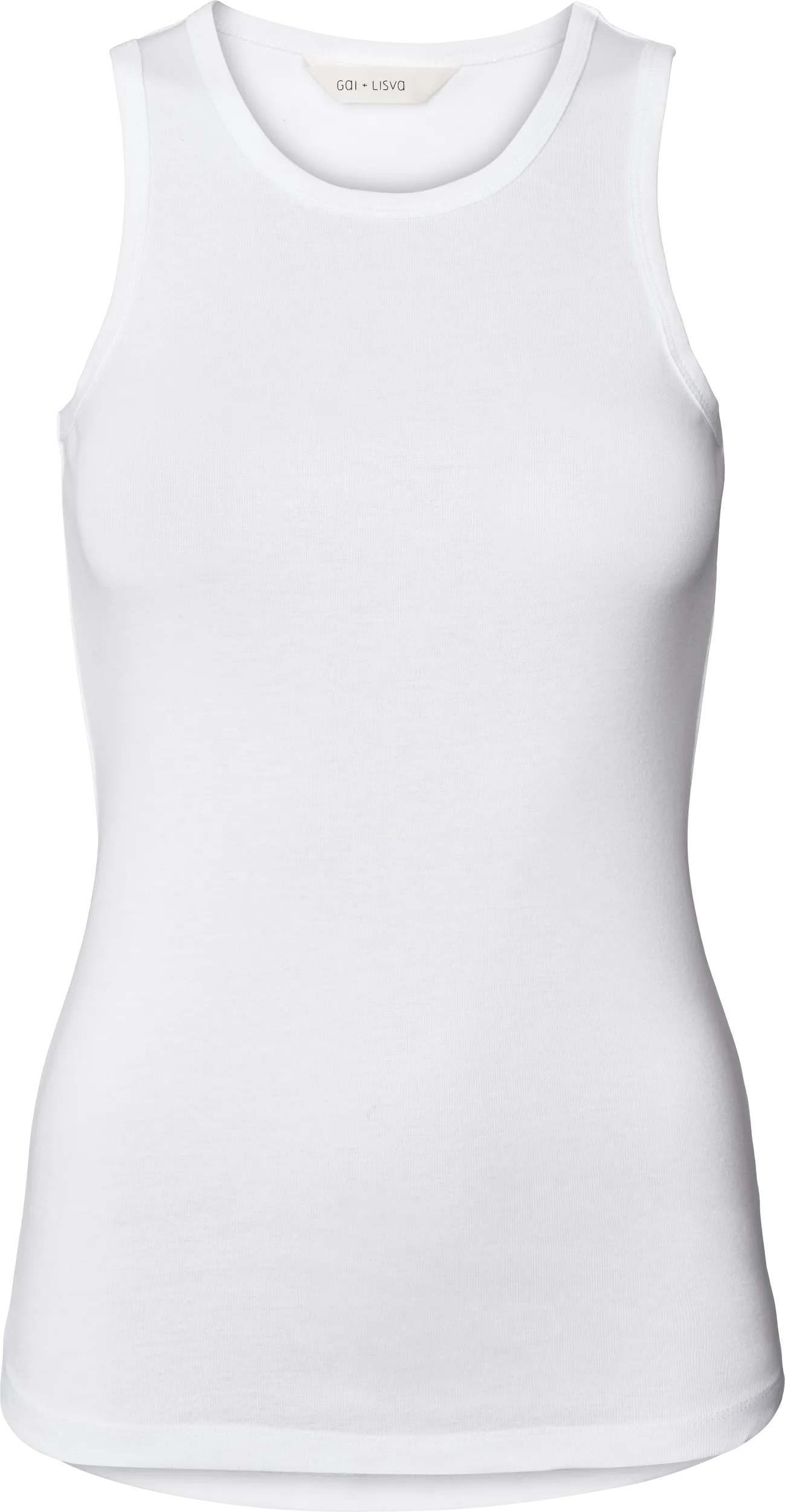 Alberte Cotton 1x1 RIB Top - White