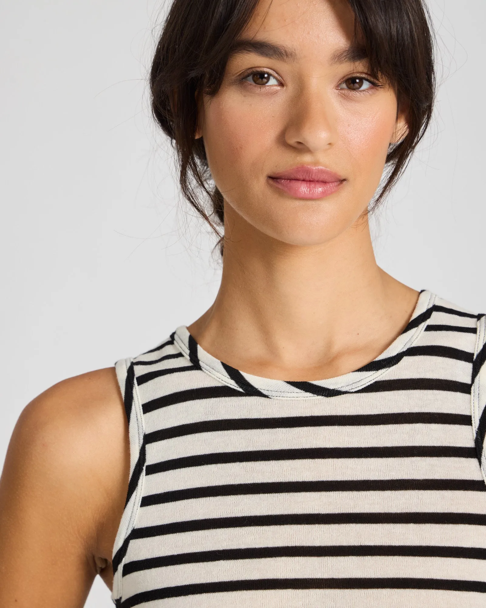 Alberte Sailor Wool Top - Ecru Sailor Stripe