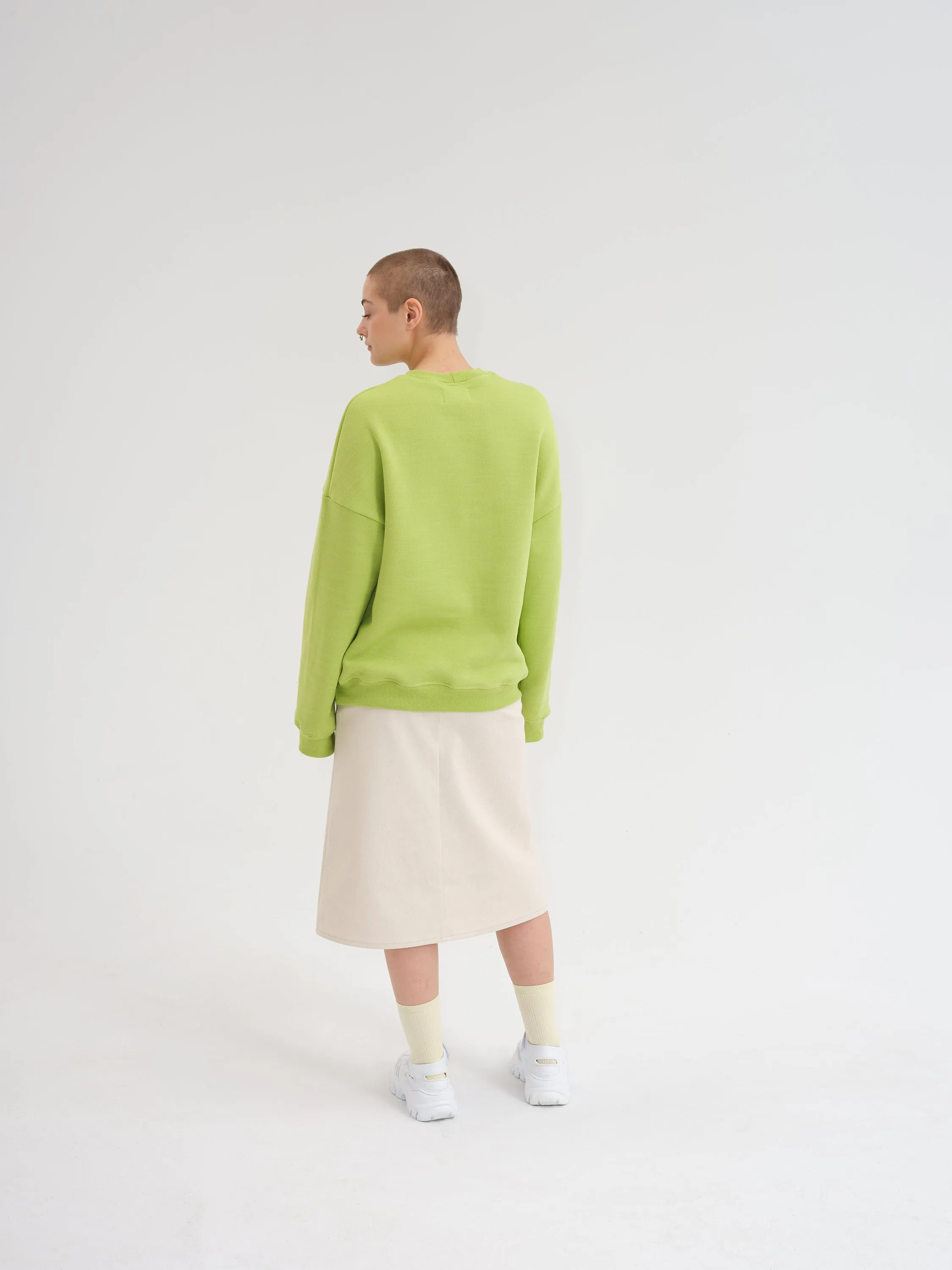 ANEMONE green crew neck