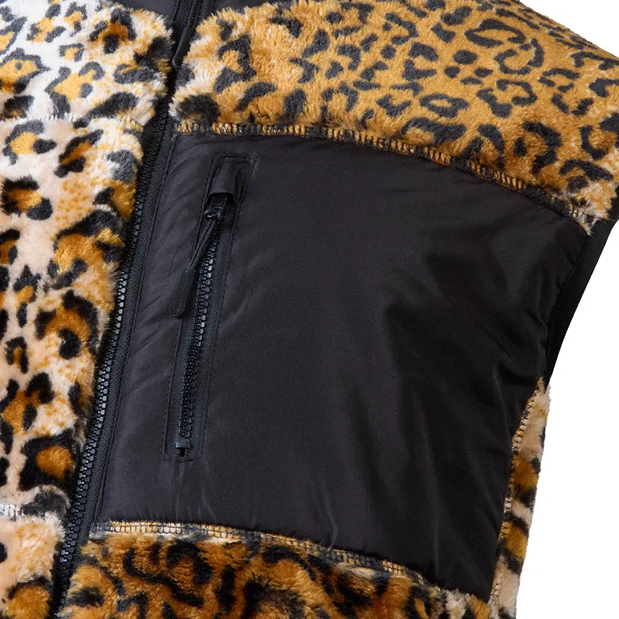 Animal Print Sherpa Fleece Commuter Cycling Gilet