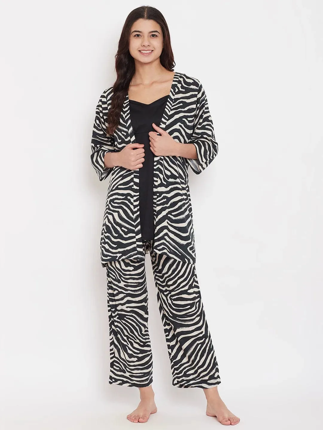 Animal Printed 2 Piece Pyjama Set ( Clearance - Final Sale)