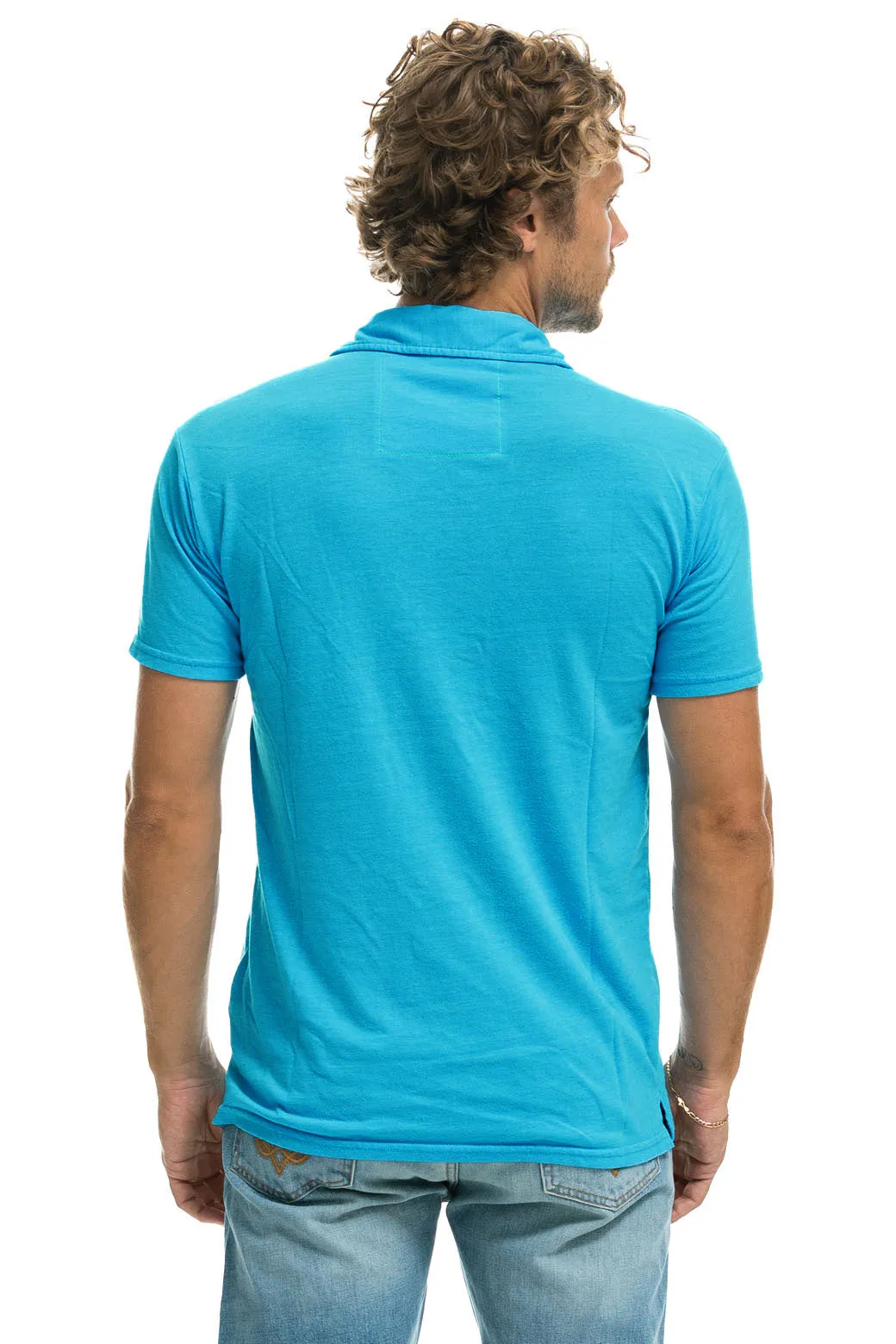 AVIATOR NATION POLO - NEON BLUE