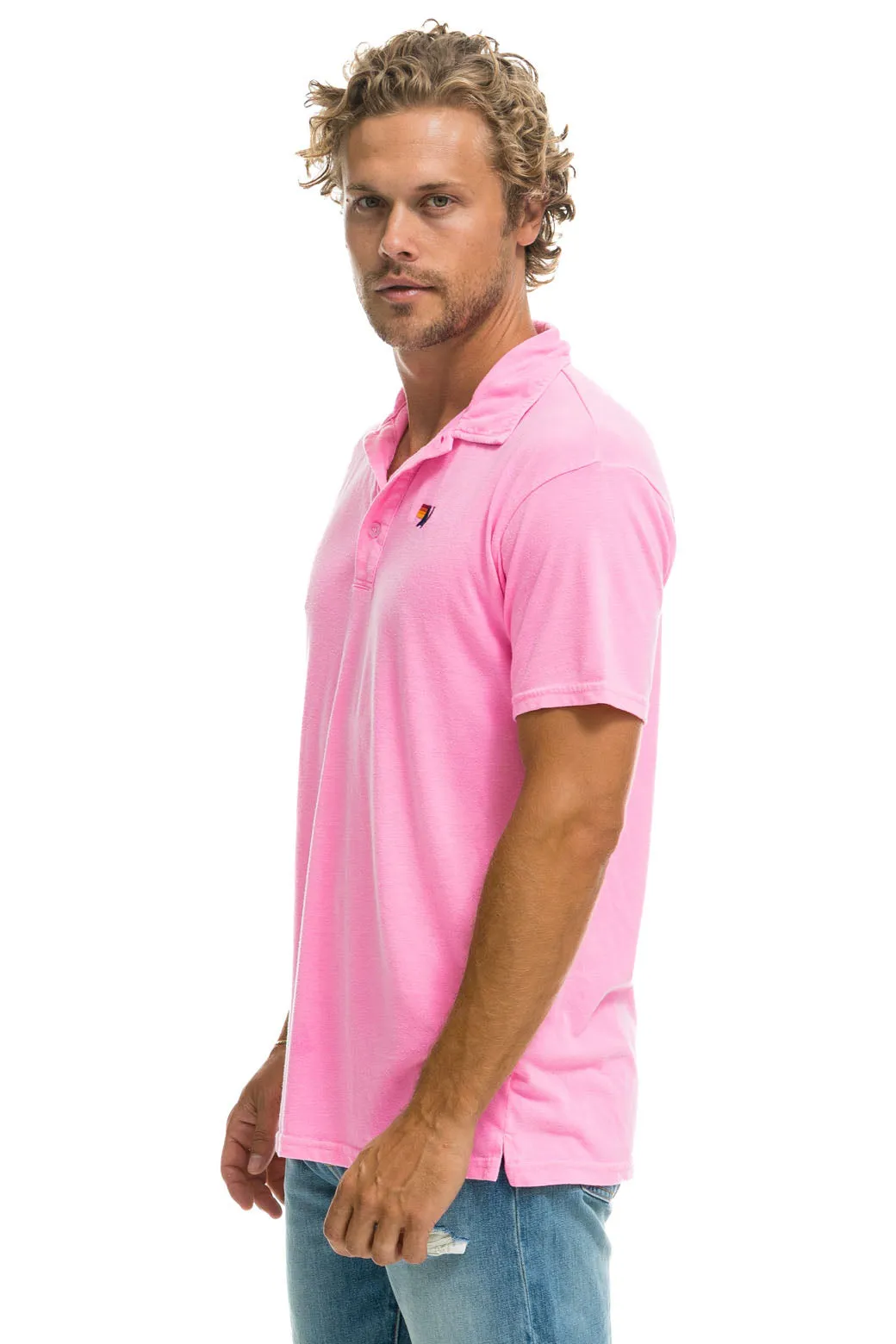 AVIATOR NATION POLO - NEON PINK