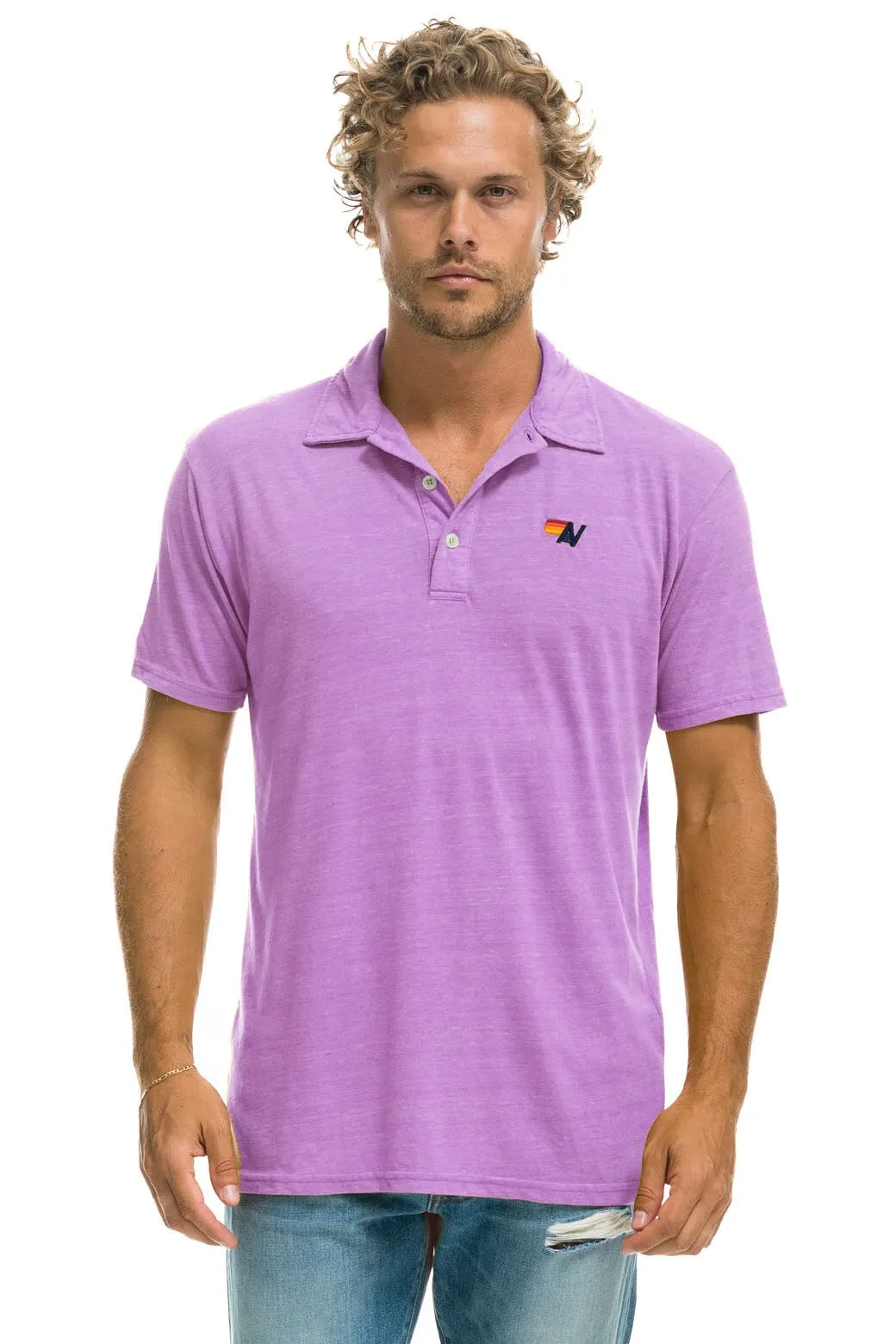 AVIATOR NATION POLO - NEON PURPLE