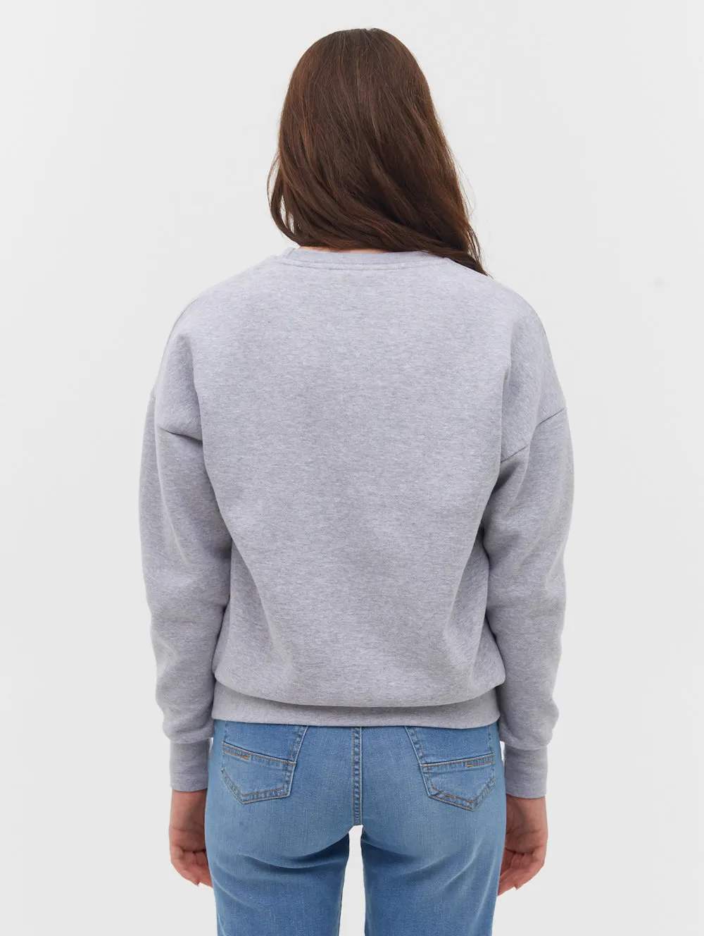 Avyanna Deboss Logo Crew Neck Sweatshirt