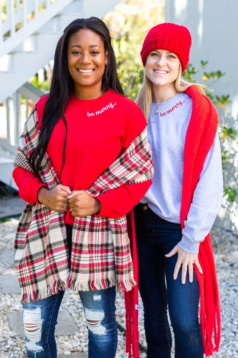 'Be Merry' Crewneck Sweatshirt