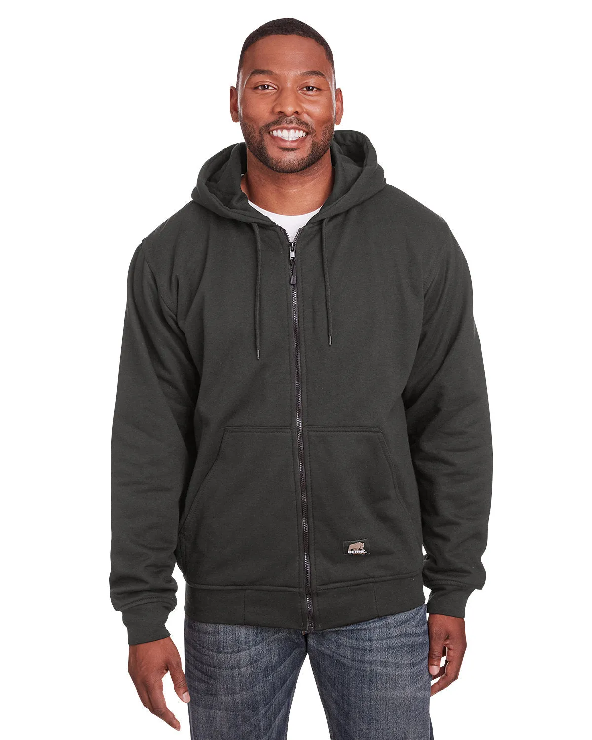 Berne Men's Tall Heritage Thermal-Lined Full-Zip Hooded Sweatshirt