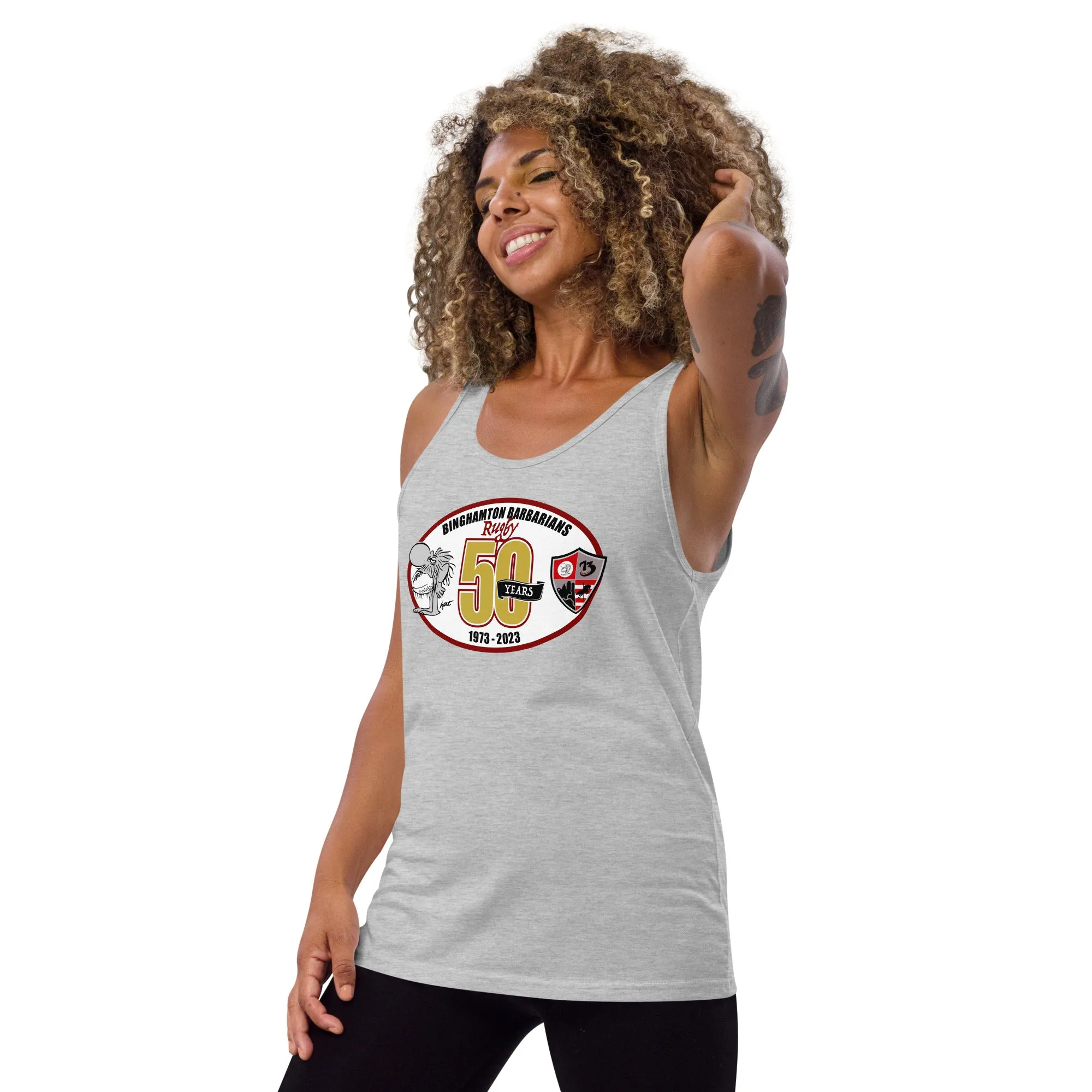 Binghamton Barbarians 50 Years Social Tank Top