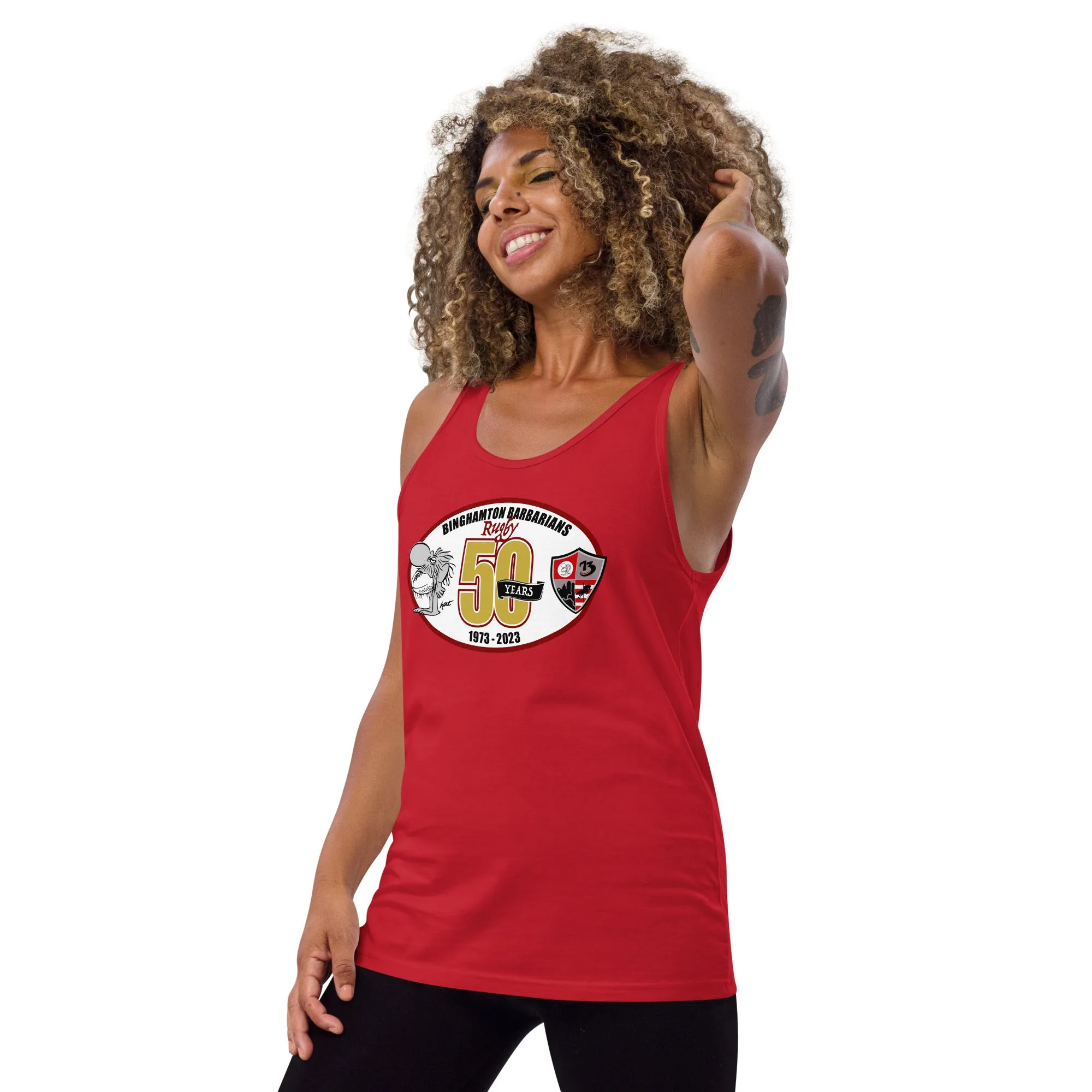 Binghamton Barbarians 50 Years Social Tank Top