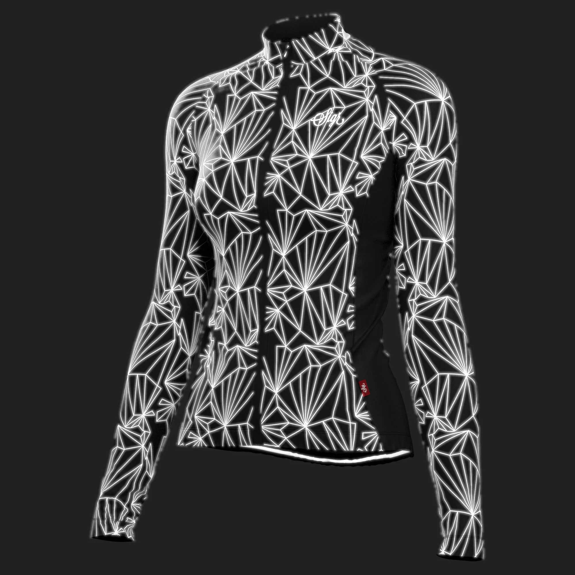 Black Iris Norrsken Women's Long Sleeved Reflective Cycling Jersey