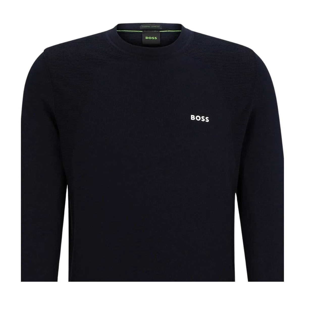 BOSS Momentum-Lite Dark Navy Thermal Comfort Sweatshirt