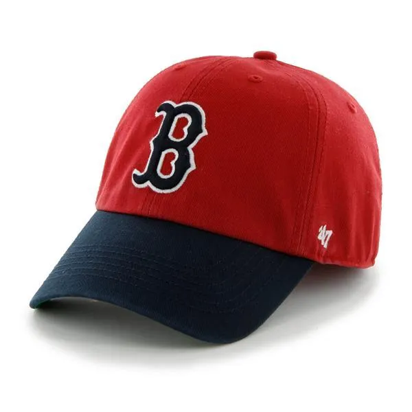 Boston Red Sox 47 Brand Red Navy Road Franchise Fitted Slouch Hat Cap