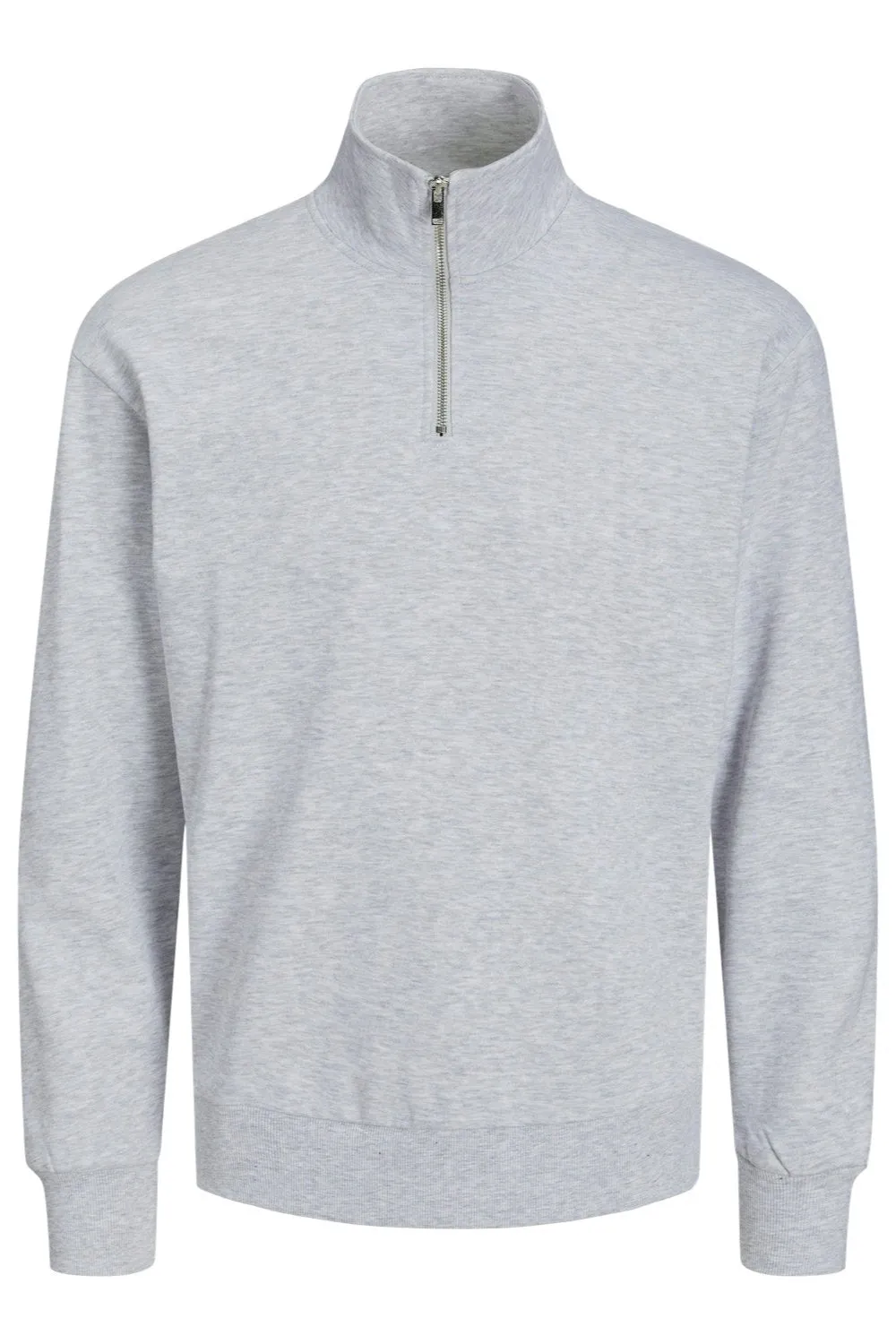 Bradley Sweat Half Zip - Lysegrå