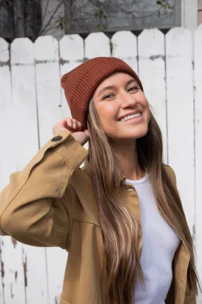 Brown Hemp Beanie