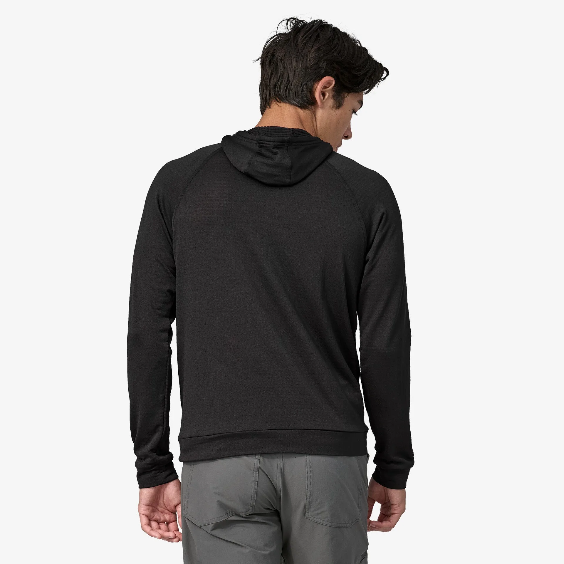 Capilene Patagonia men's thermal sweatshirt, black