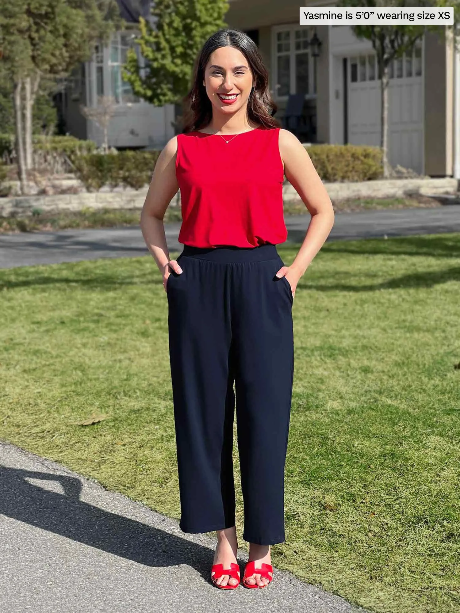 Cassandra pull-on pocket capri pant - FINAL SALE