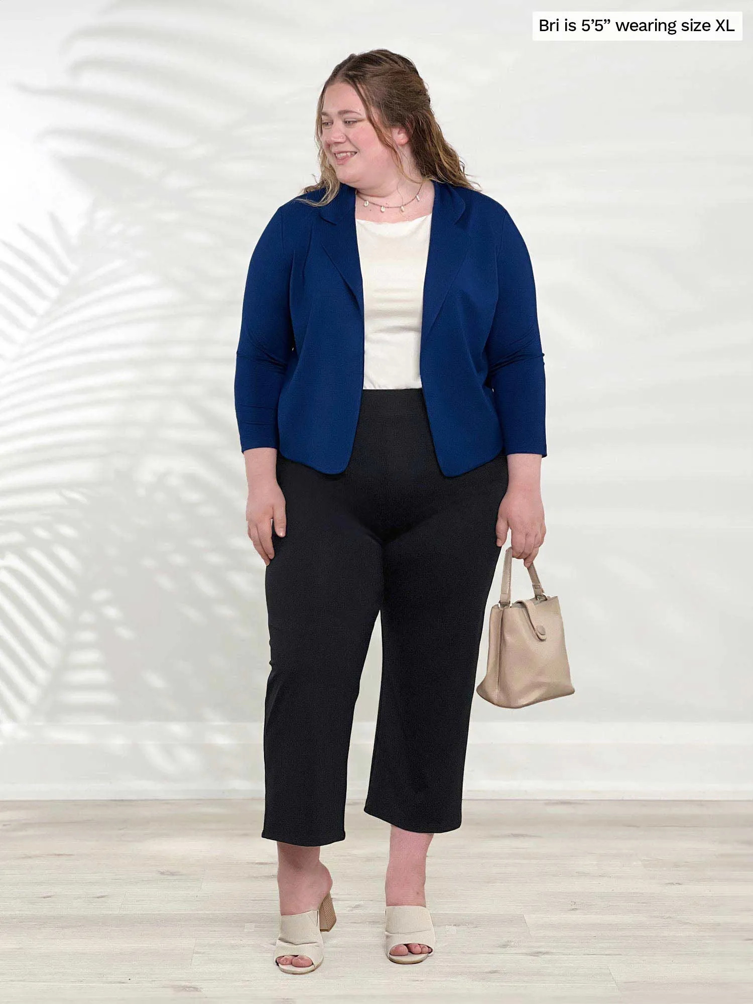 Cassandra pull-on pocket capri pant - FINAL SALE