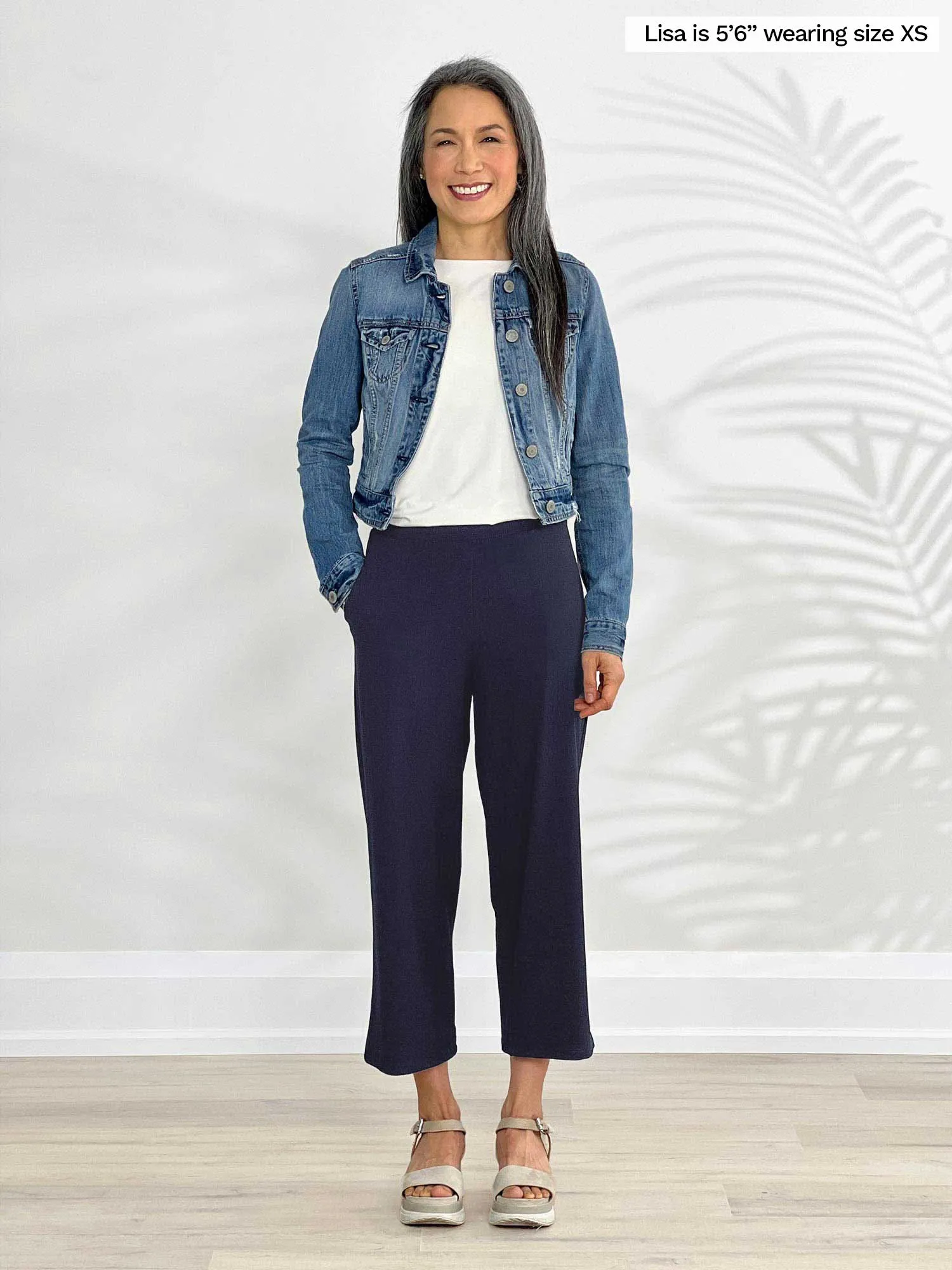 Cassandra pull-on pocket capri pant - FINAL SALE