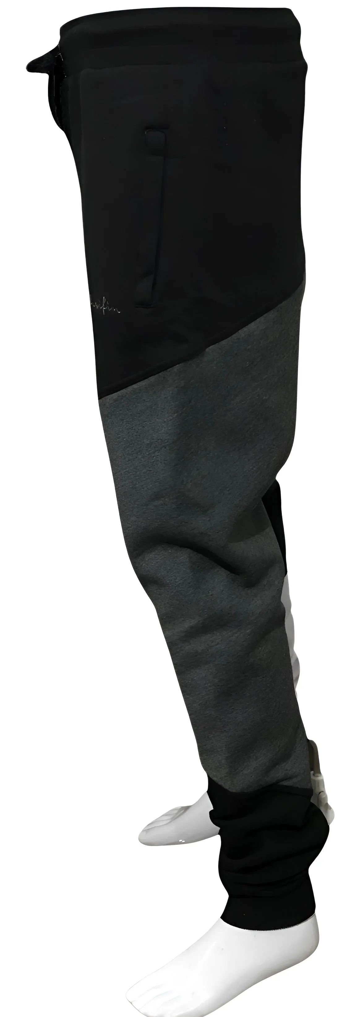 ^CHAMPION CHIEF^ LUXURY (BLACK-MULTI) JOGGER SWEATPANTS (CUT & SEW) (EMBROIDERED LOGO)