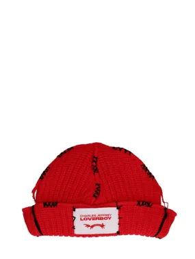 Charles Jeffrey LOVERBOY   Carolean cotton beanie 