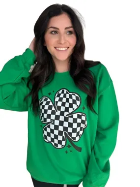 Checkered Clover Sweatshirt