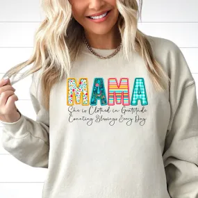 Clothed In Gratitude Mama Sweatshirt