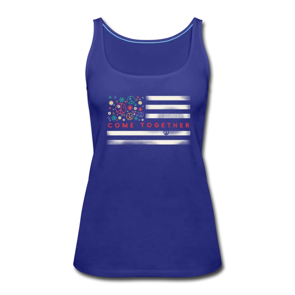 Come Together American Flag- Women’s Premium Tank Top