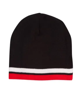 Contrast Stripe Beanie Ch63