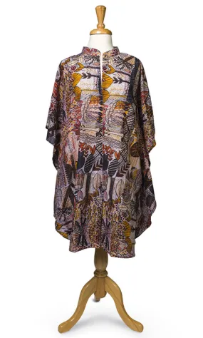 Cotton Aboriginal Art Short Kaftan by Mary Elizabeth Moreen