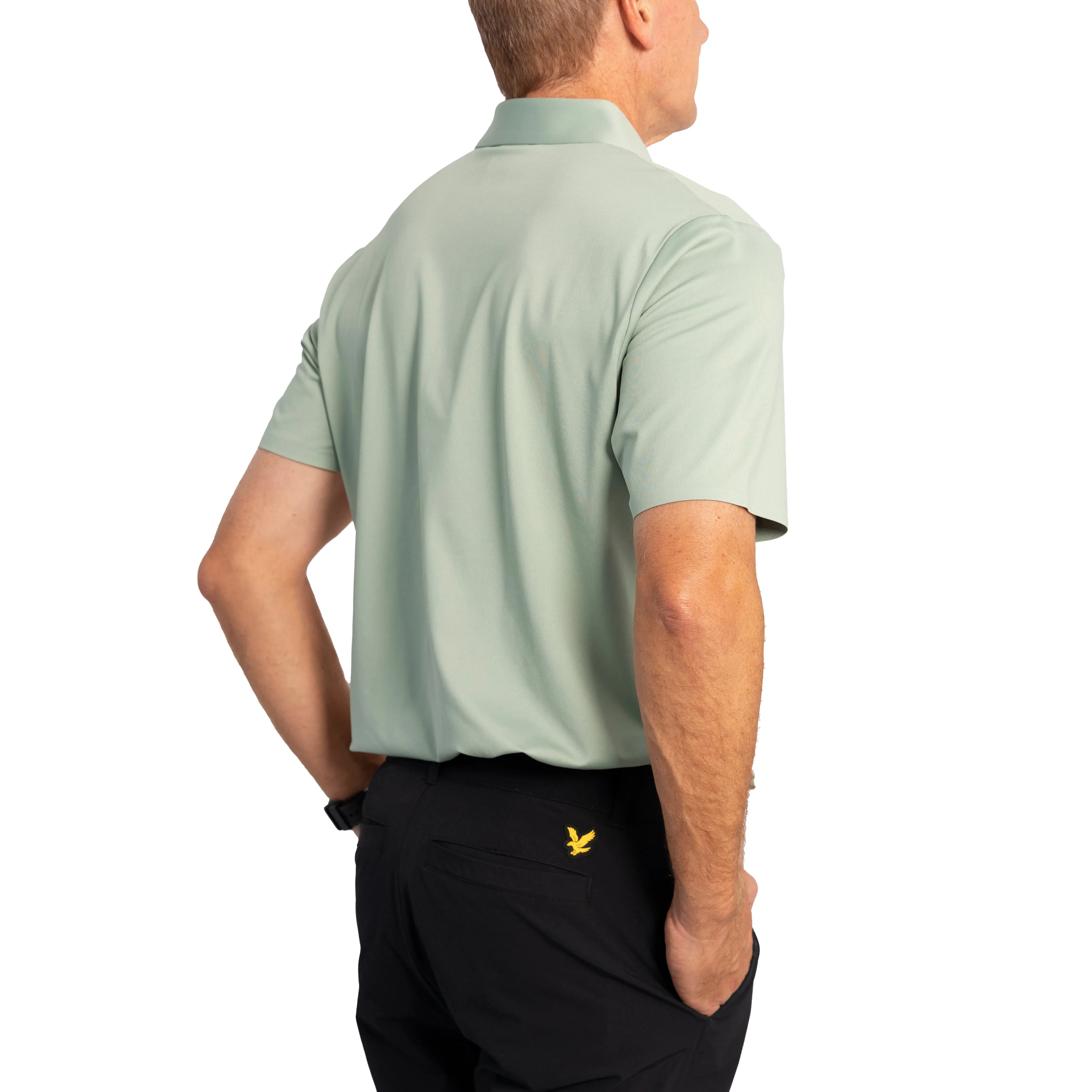 Cross Lazer Golf Polo Shirt - Milky Jade