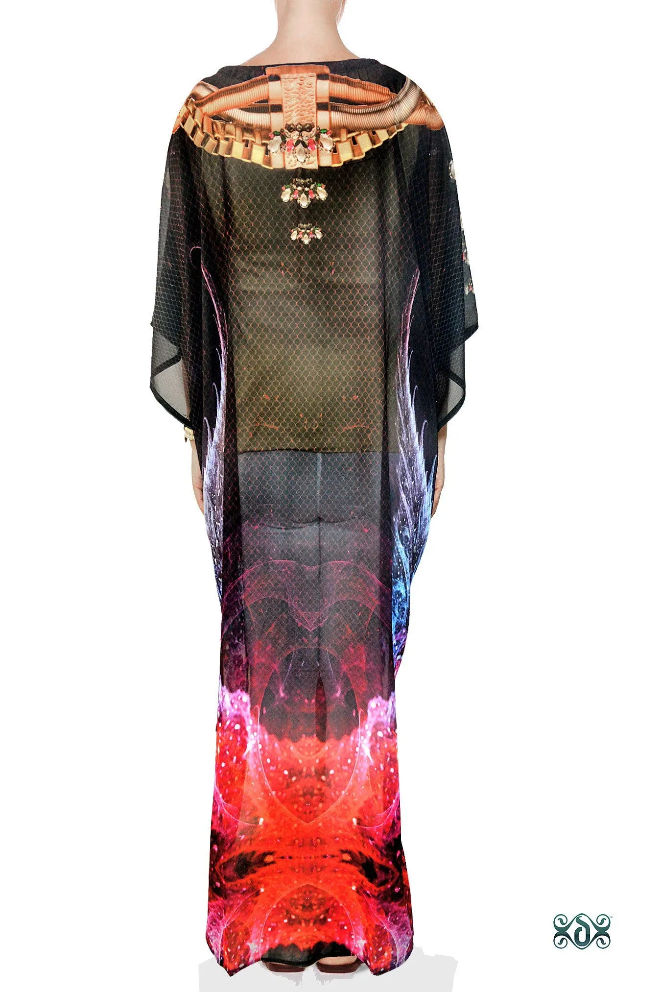 CRYSTALLIUS Dark Crystalline Devarshy Long Kimono Jacket - 1096A