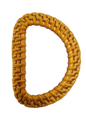 D-Shape imitation raffia Adjustable buckle