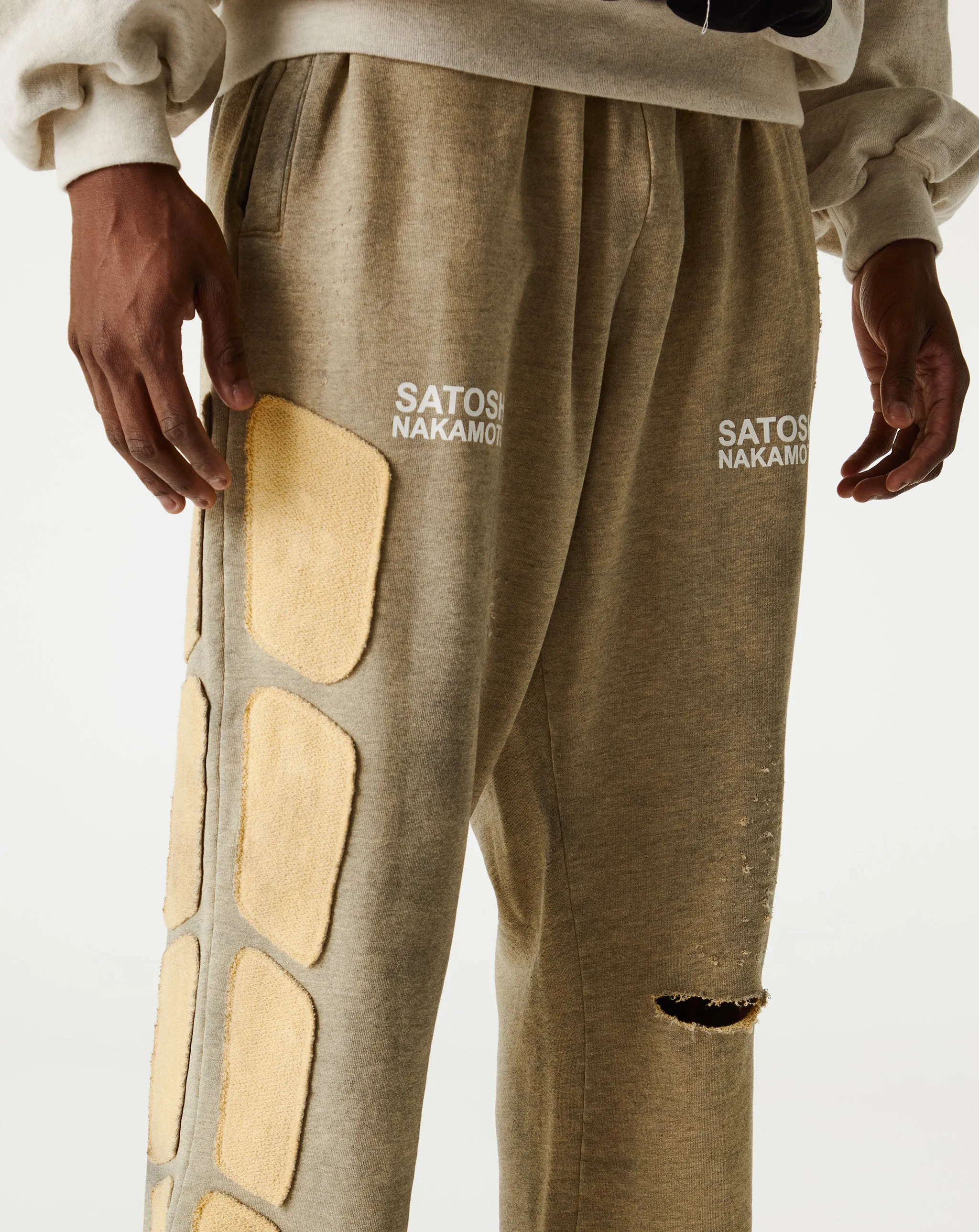 Destroyed Patchwork Moto Sweats