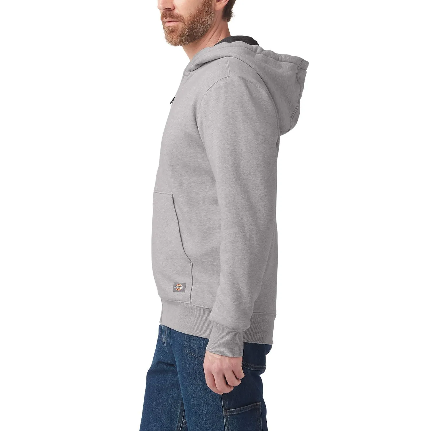 Dickies Men's Thermal Lined Full-Zip Fleece Sweatshirt