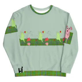 Doggy checkered Unisex Sweatshirt