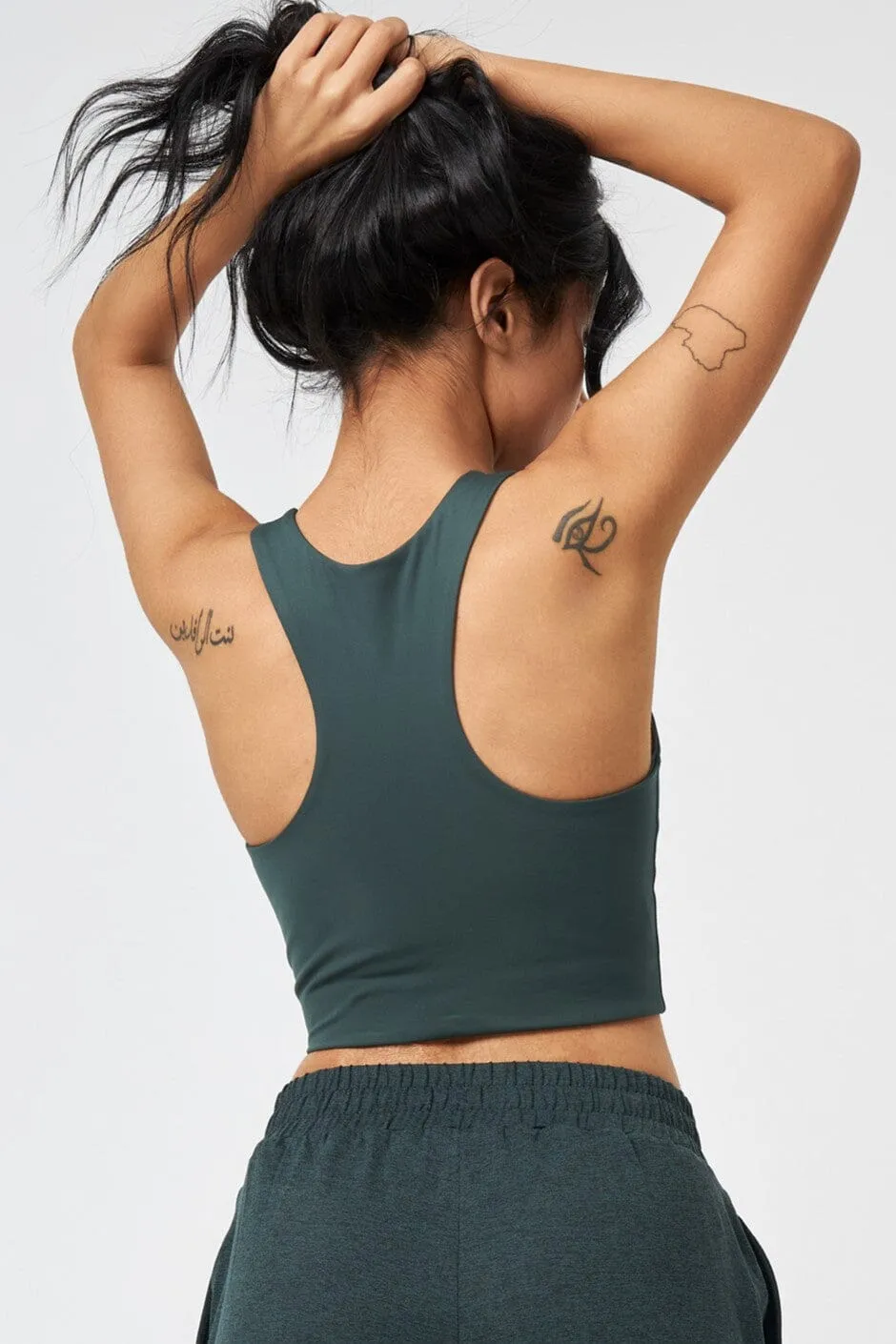 Dylan Crop Tank Bra - Made from Recycled Plastic Bottles