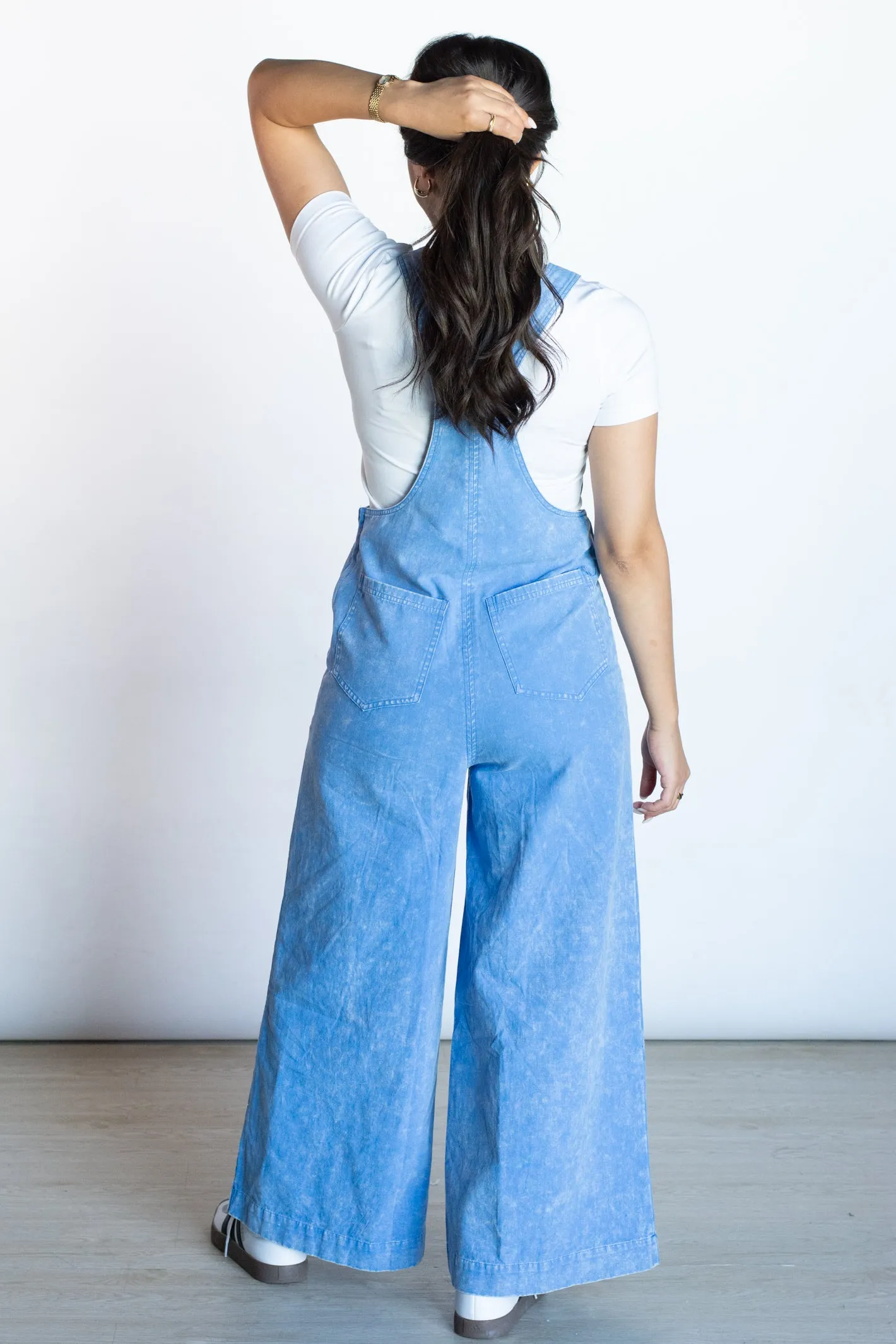 Easy Choice Wide Leg Overall Jumpsuit