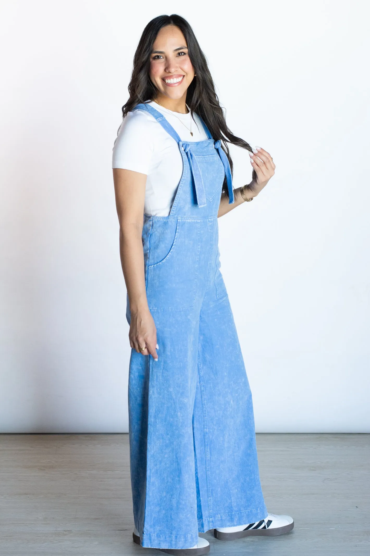 Easy Choice Wide Leg Overall Jumpsuit